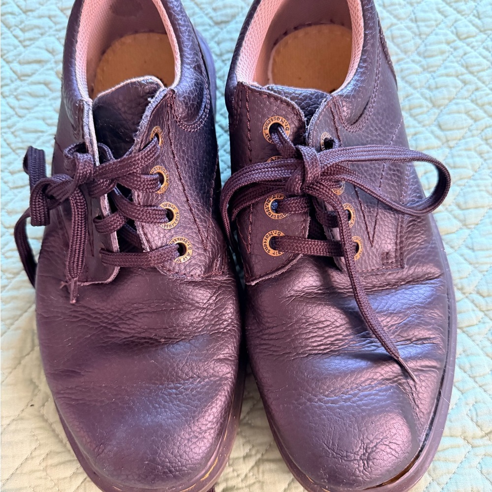 Dark Brown Leather Lace-Up Shoes